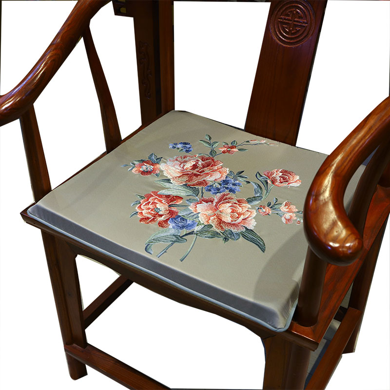 中式古典家具圈椅太师椅官帽椅垫子红木沙发坐垫椅子防滑海绵椅垫