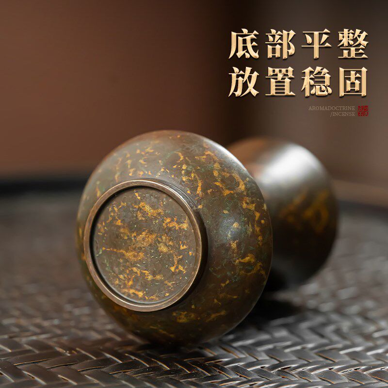 苏工紫铜收纳瓶香道工具摆放储存小瓶子香篆香勺铲压扫一整套定制
