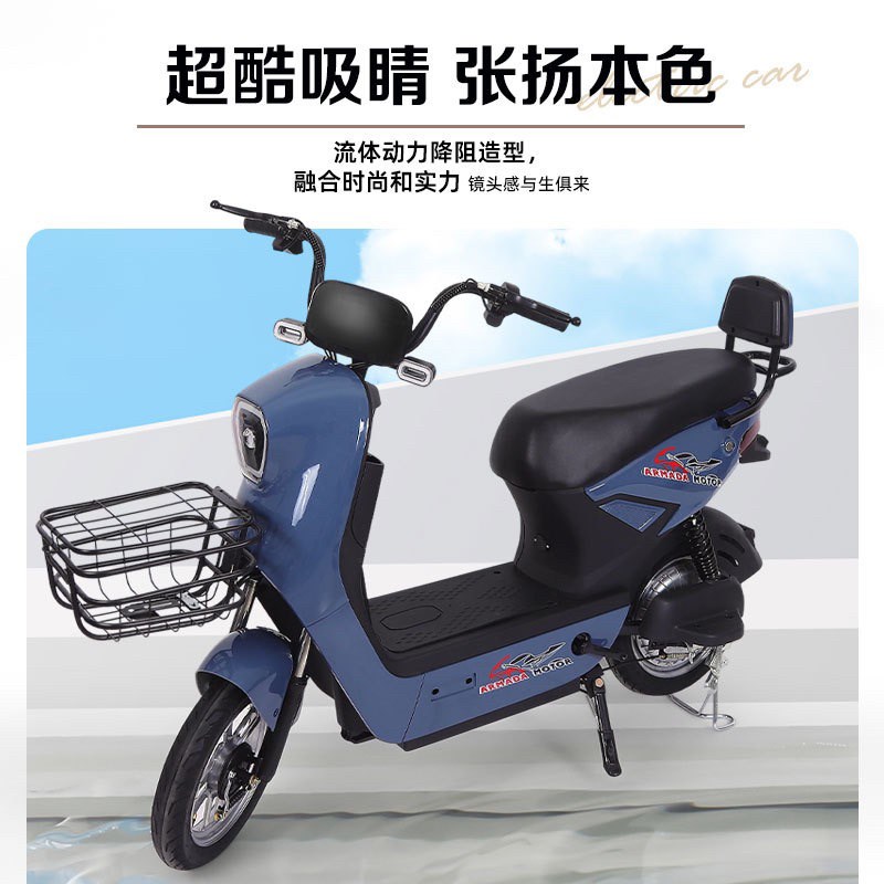 成人电动自行车长续航成人通勤双人电动车