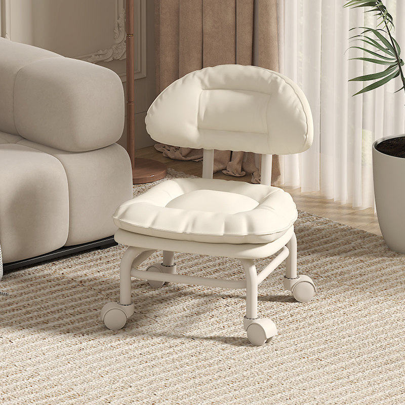 小凳子家用万向轮加厚款塑料软包椅子客厅高颜值网红实用家用凳子,住宅家具,矮凳,淘宝优惠券,粉丝福利购,淘宝优惠卷