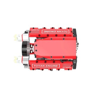 拓阳发动机V8汽油版机械增压模型玩具甲醇燃油组装全金属拼装引擎