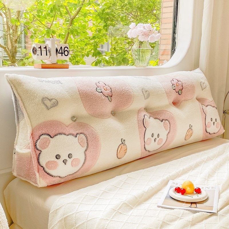可爱床上靠背三角床头靠垫卧室防撞榻榻米软包护腰沙发靠枕可拆洗,居家布艺,床头靠垫,淘宝优惠券,粉丝福利购,淘宝优惠卷
