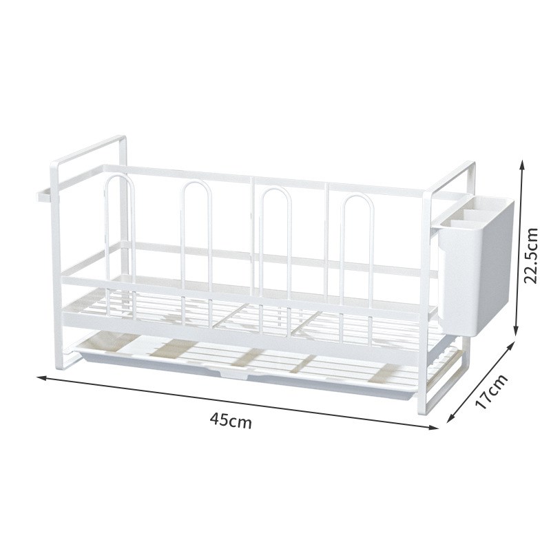 沥水架铁艺厨房多功能碗碟盘子置物架收纳沥水碗架铁线收纳置物架