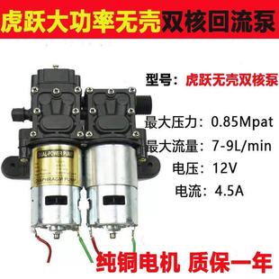 水泵大功率2水泵12V泵电动双核智能消毒增压电动喷雾器打药洗车