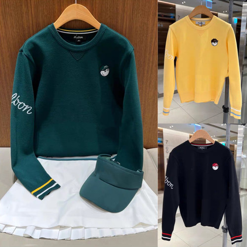 韩国MALBON高尔夫女装长袖针织衫