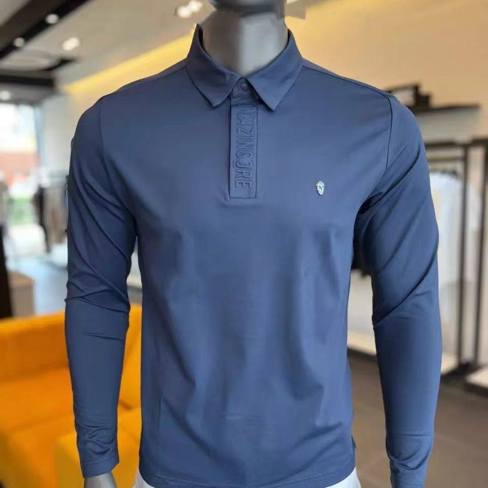 高尔夫服装男士polo衫25春秋韩版翻领长袖上衣户外休闲运动T恤男,运动/瑜伽/健身/球迷用品,高尔夫上装,淘宝优惠券,粉丝福利购,淘宝优惠卷