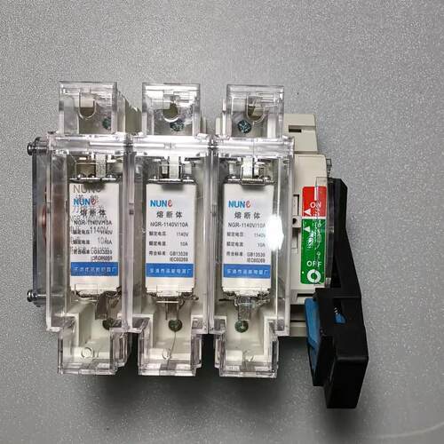 诺能电器0.66KV熔断器式隔离开关组合660v刀熔开关