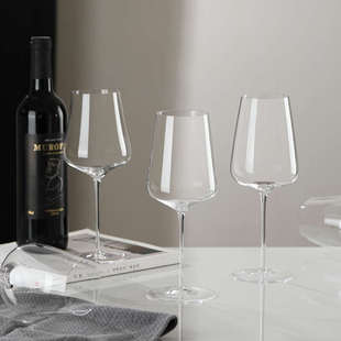 新款法式葡萄酒波尔多高脚杯轻奢高档勃艮第水晶高颜值红酒杯礼盒