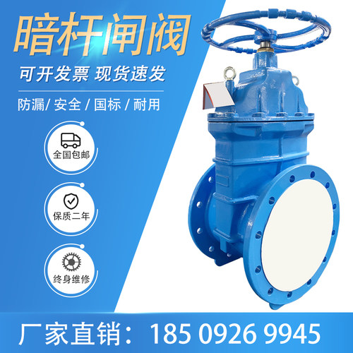 暗杆软密封法兰闸阀Z45X-16Q弹性座封DN50 65 80 100 150 200 300