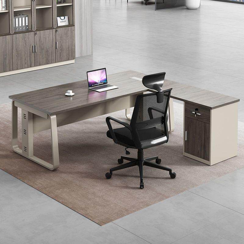 老办公椅组合简约现代桌时尚主管桌桌经理桌大板班台单YRP人办公