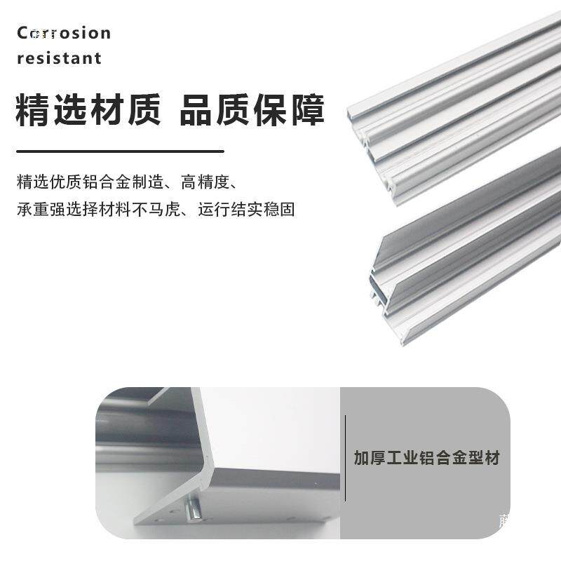 外挂衣柜视柜式推tj#sdj#f拉阻移门电轨道尼缓冲平躺门吊滑轮路轨