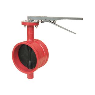 卡箍阀门 蝶阀D81X手柄沟槽蝶阀DN65 200手动排泥阀 沟槽 3C认证