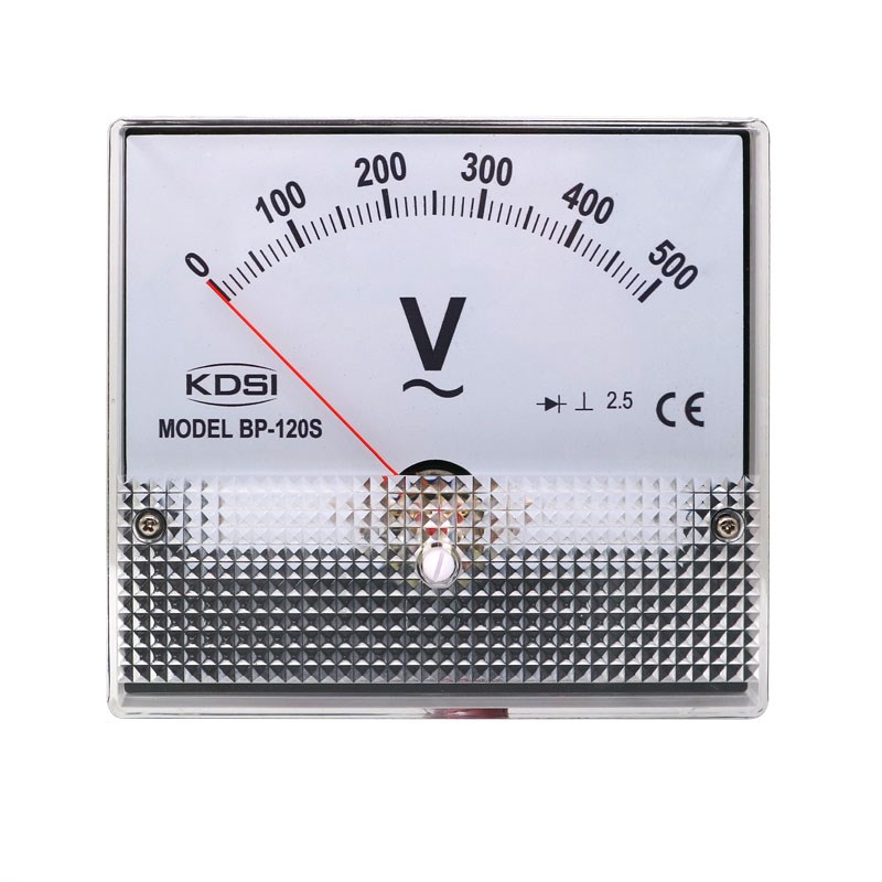 KDSI指针式电压表BP-120S AC500V交流电表头 测量0-500V电压表