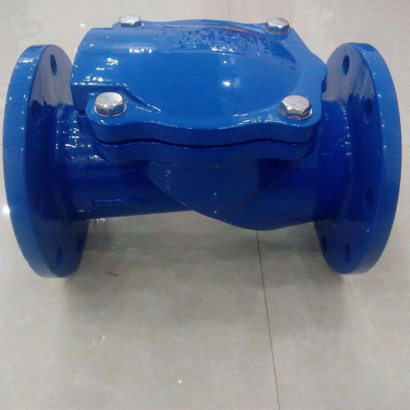 H44X-16/CFCV法兰橡胶瓣止回阀DN50 65 80 100 125球墨铸铁单向阀