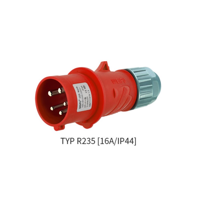 正品WEIPU  威浦 工业插 工业插头 TYP235 (16A5芯) IP44