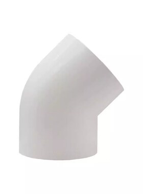 PVC给水管45度弯头管件上水管110 接头 20 25 32 40 50 75 90 160