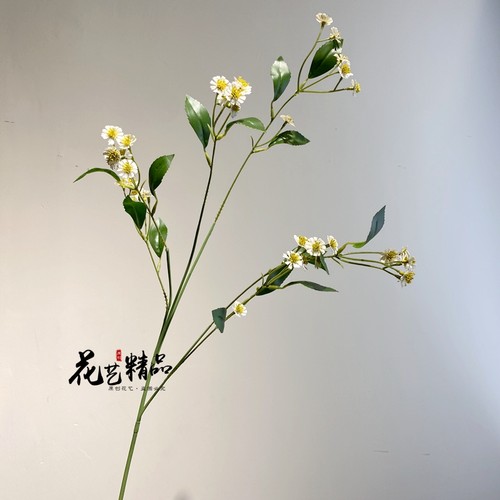 仿真小雏菊野菊花拍摄白色小野花黄色婚庆手捧花洋甘菊花海造景