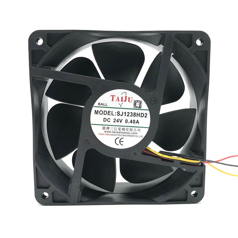 台湾三巨 SJ1238HD2 24V 04A 散热风扇机柜电柜变频器直流风机