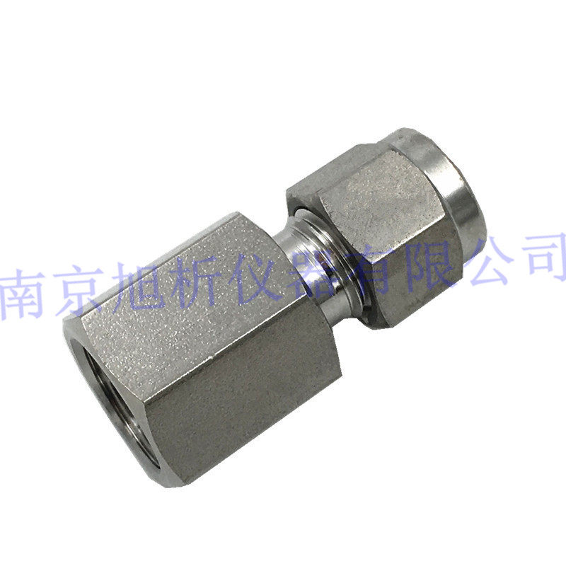 316不锈钢卡套内丝转接头 压力表转接头 1/4NPT M14*1.5转1/8 6mm