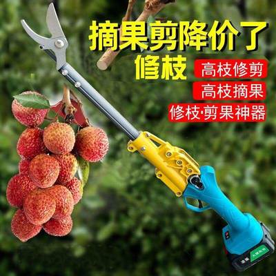 剪枝电动剪刀充电式YHH强力园林果树修树枝剪树锂电剪枝电剪子剪