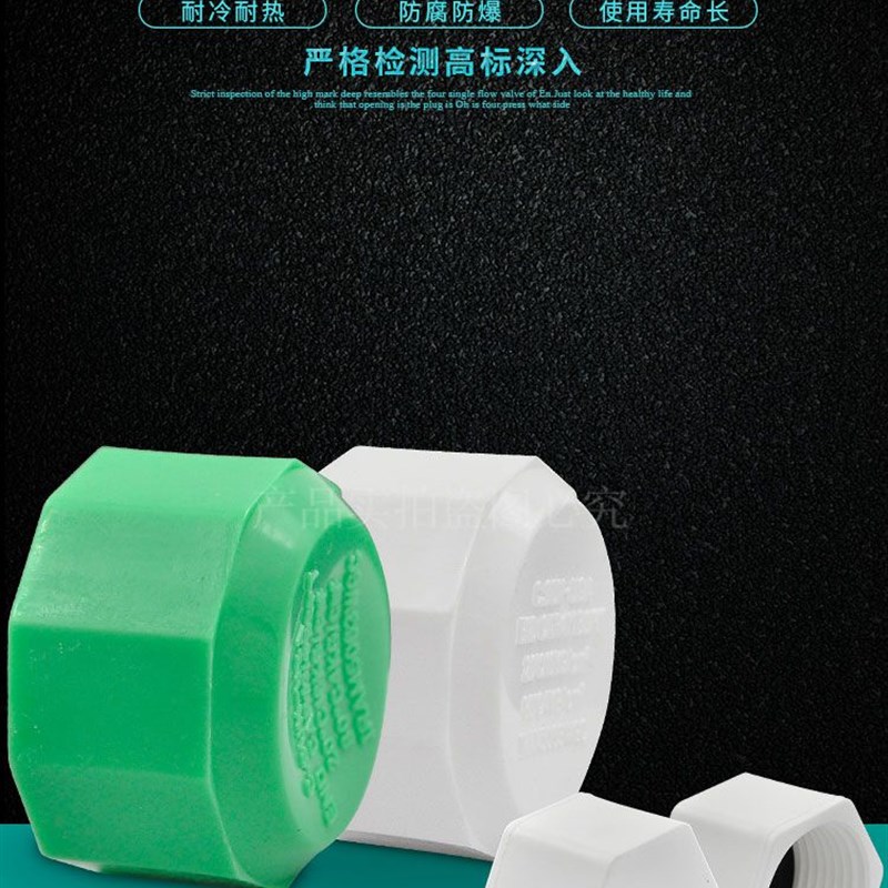 PPR塑料内丝堵头内牙堵头管堵管帽20 4分6分1寸PPR水管管件配件