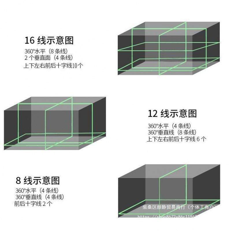 红地外线绿8光线阳光下水平仪1MyzzxXhD2线墙一体机高精度16线线