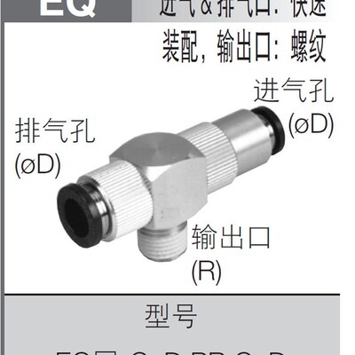 日本PISCO快速排气阀 EQ03-C10P02C12