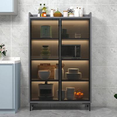 茶my餐边柜物靠墙储柜家用水柜客厅现代F78S9966简约玻璃物门厨房