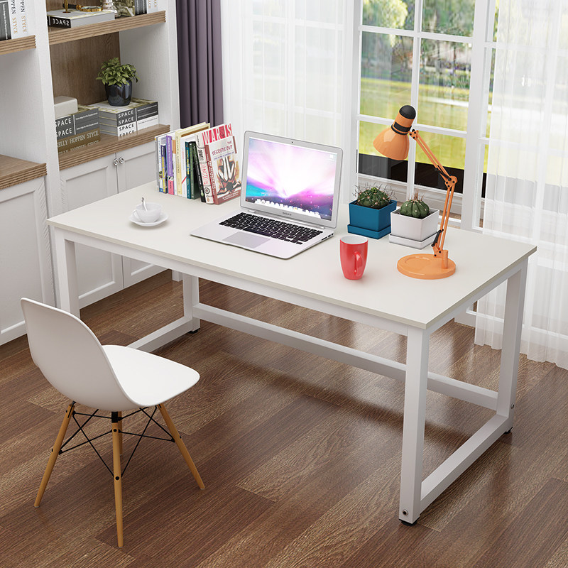 90cm高腿电脑台式卓70办公工作台110家用简易长条桌定制130靠墙桌
