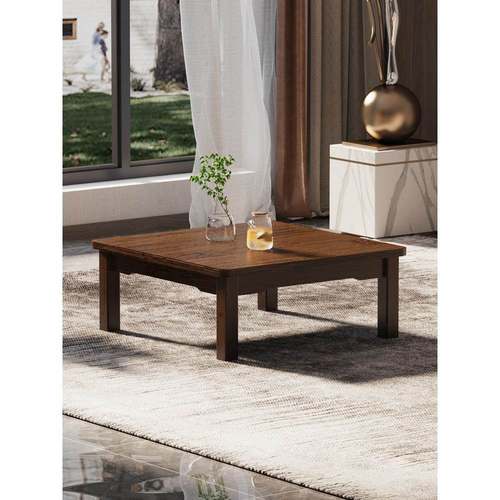 my炕桌方桌正方形床饭桌F776MJ8J窗榻米小桌子实木家用上飘桌楠榻