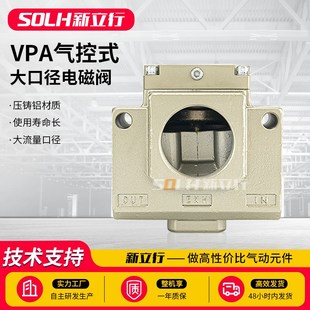 螺纹真空电磁阀VPA3185 3165V 20A 大型三通气动式