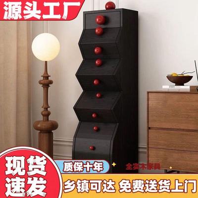 y实木古风五斗古柜不规则柜子玄复储物mTSM柜关餐边收纳客厅置物