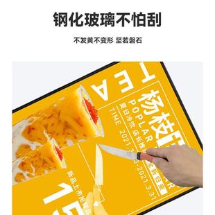 16882箱广告牌挂墙式 超薄示灯ZZ 钢化璃招牌抽画ed发玻光菜单价目