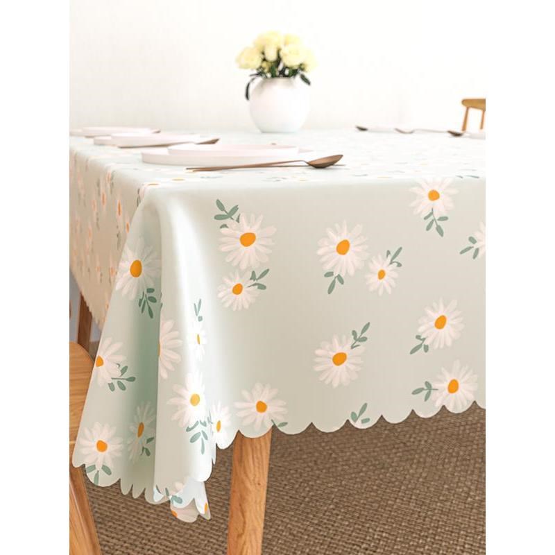 pvc桌布防水防油免洗田园书桌高级感餐桌台布茶几桌垫ins风长方形