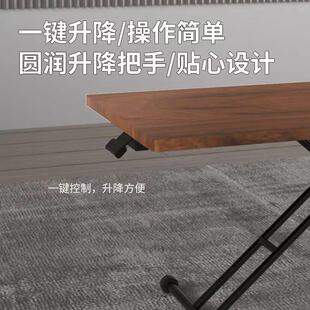 多能桌子餐桌家用小户型型可移动可功降折叠桌小两用OMS收纳小茶
