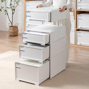 收YYT箱 纯白屉式 家用衣屉纳柜收纳抽抽衣橱衣服收纳柜透明整理箱