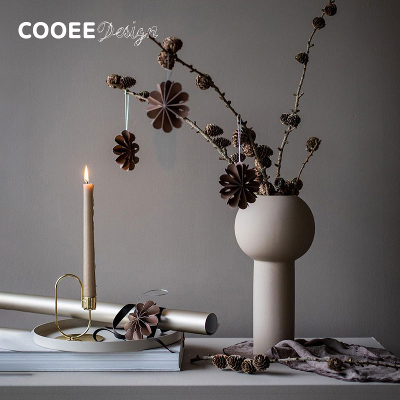 瑞典Cooee Design北欧陶瓷花瓶现代简约手绘插花器皿家居装饰摆件