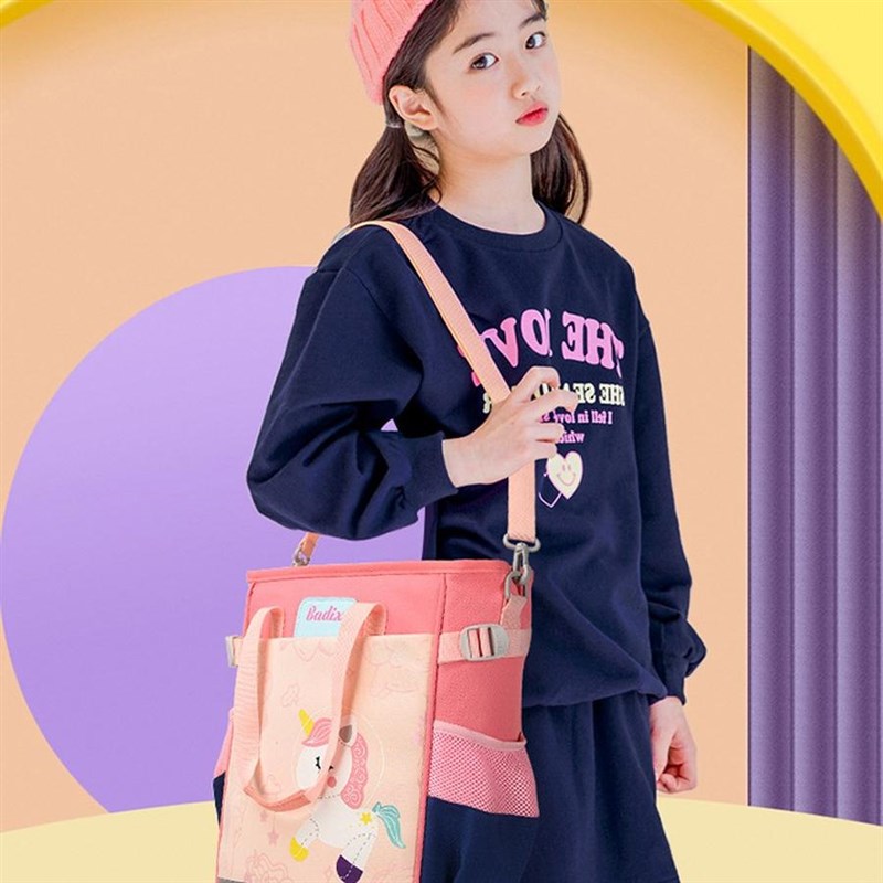 新款儿童书包小学生肩补习袋女孩手提包装书美术袋孩补课作业书包