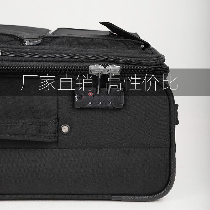 拉杆箱超大容量商务时尚出国留学生行李箱男潮帆布旅行20寸密码箱