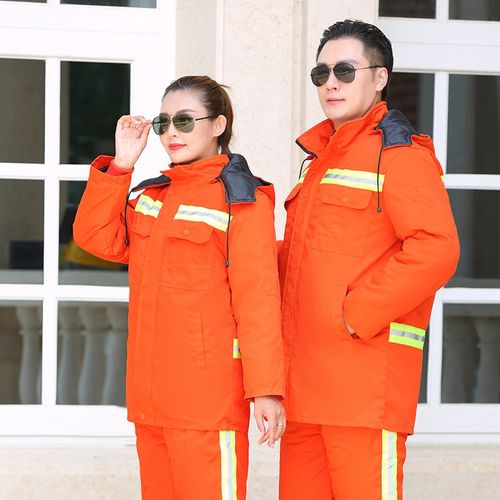 冬季公路养护工作服棉袄棉裤市政环卫工人加厚内胆可脱卸劳保棉衣