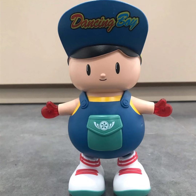 会唱歌跳舞益智电动跳舞大头男孩公仔可爱灯光音乐婴儿童宝宝礼物