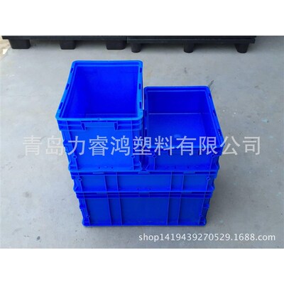 山东周转箱塑料物流箱加厚工业物流箱筐子高强度仓库.工具中转箱