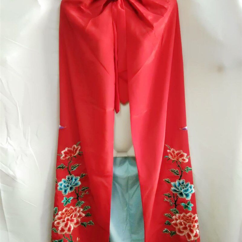 戏剧戏曲京剧服装用品 花旦小姐披风 斗篷 绣花加长披风 件