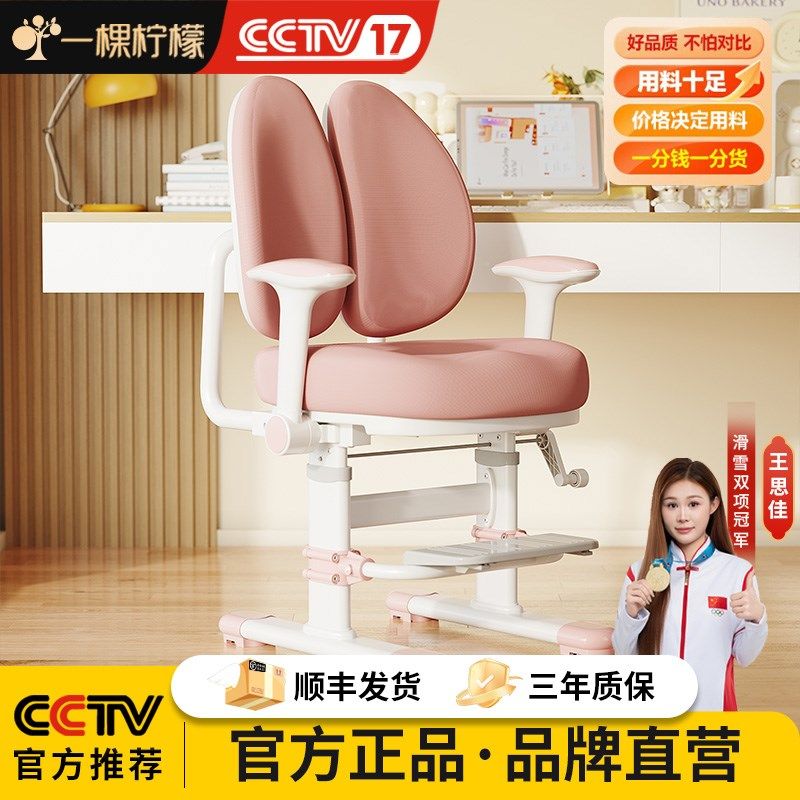 儿童学习椅手摇升降中小学生矫正坐姿座椅书桌久坐写字座椅,住宅家具,儿童学习椅,淘宝优惠券,粉丝福利购,淘宝优惠卷