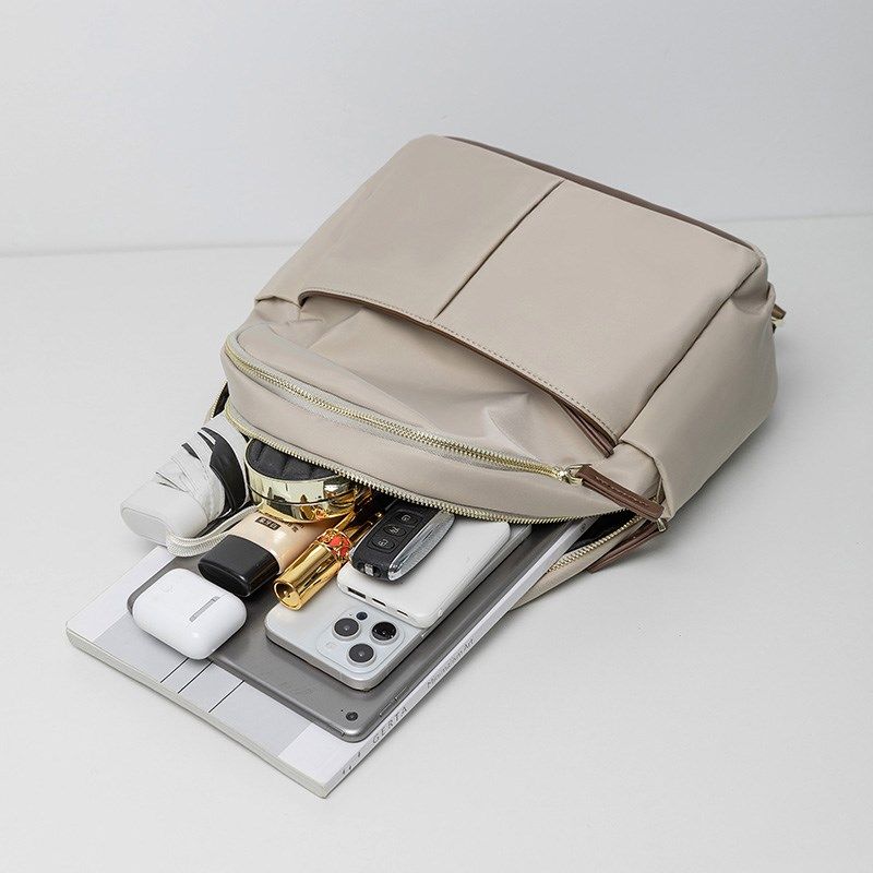 双肩背包通勤轻便防水牛津布小背包女外出旅行双肩包书包女大学生