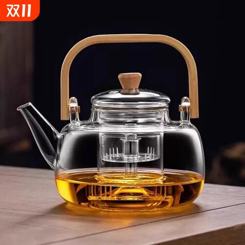新款玻璃煮茶壶耐k高温加厚煮茶器电陶炉提梁壶烧水泡茶专用电热