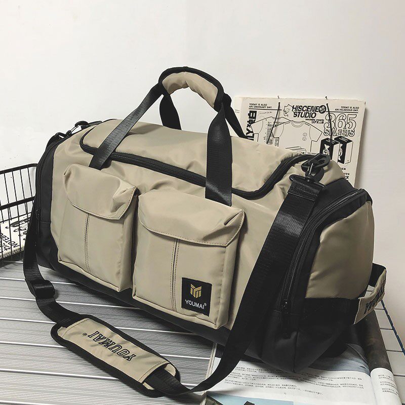 双肩旅行包女超大容量手提短途轻便行李袋干湿分离健身背包男外出