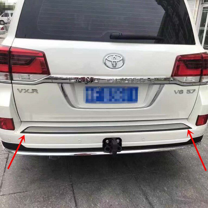 08-20款兰德酷路泽后护板陆巡LC2F00尾门门槛条后饰条高配踏板改