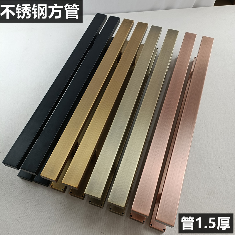 不锈钢玻璃门拉h手木门把手刻字商标酒店足浴大门店古铜色黑色灰