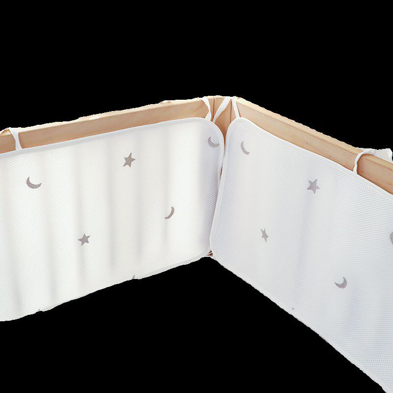 婴儿床床围栏软包透气围栏挡布夏季拼接床宝宝防撞网状床围可定制